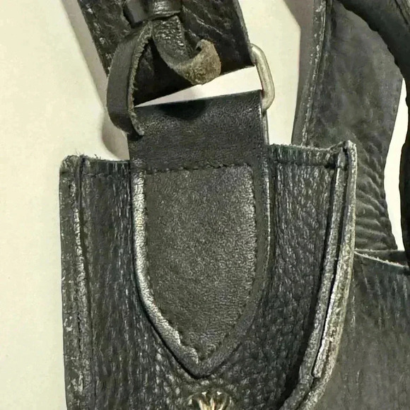 McFadin Black Leather Shoulder Purse - Picture 10 of 13